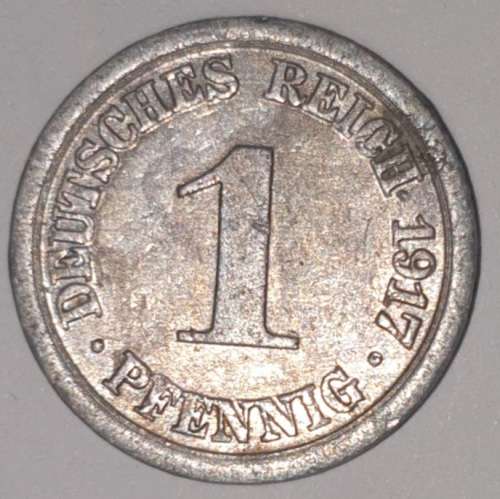 1917A - 1 PFENNIG - GERMAN EMPIRE (Aluminum) KM#24